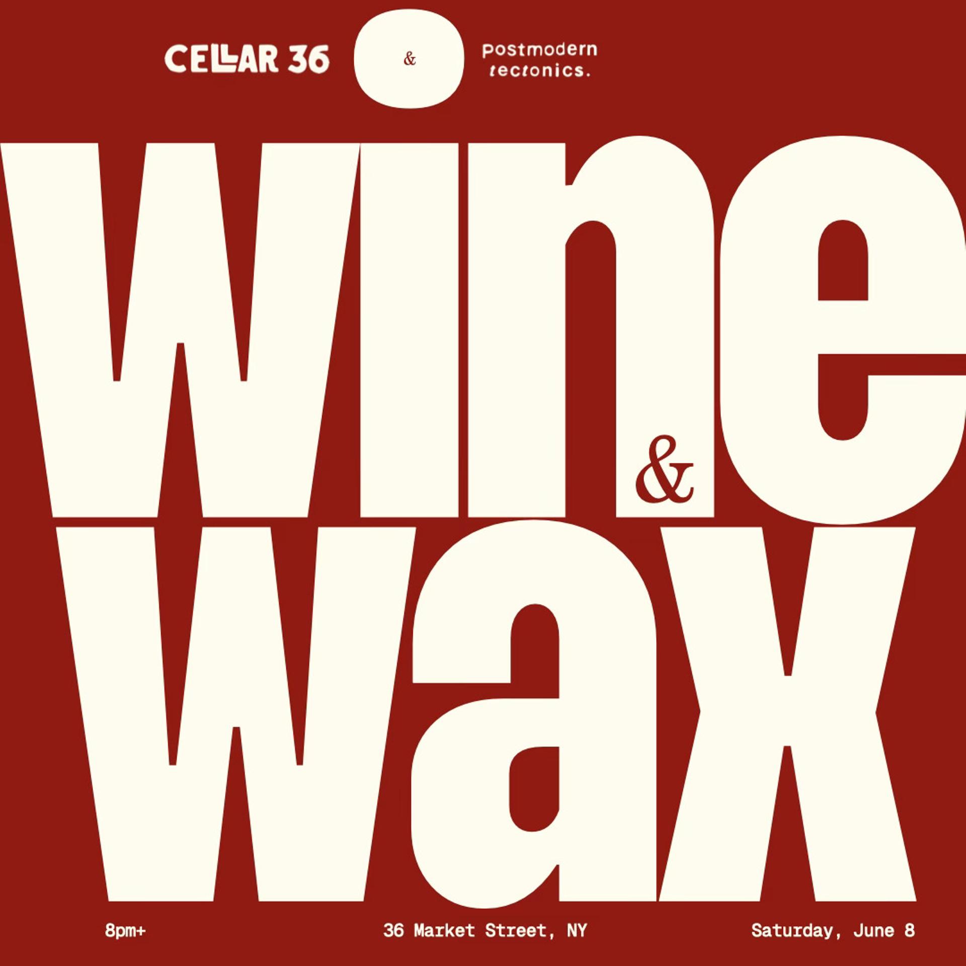 Wine & Wax Flyer